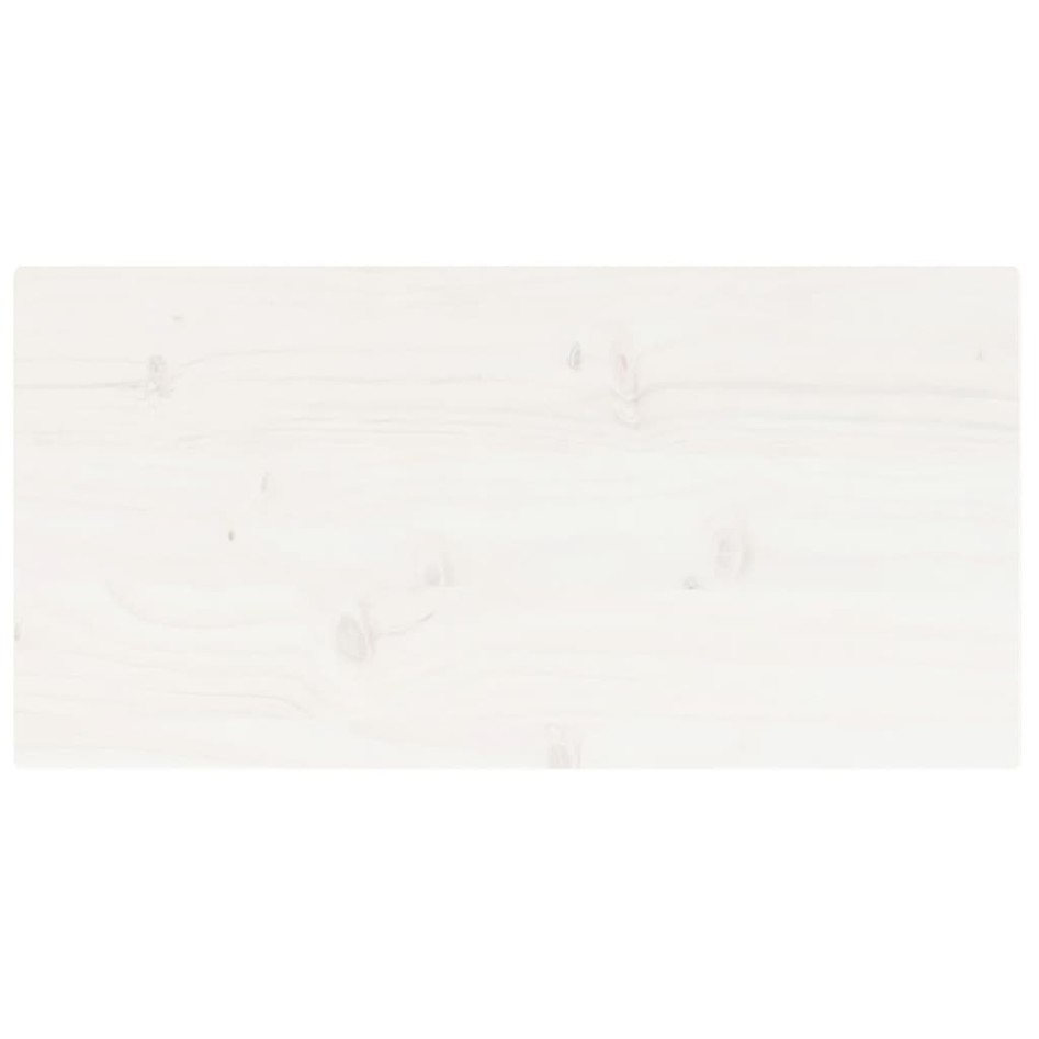 Tablero de mesa rectangular madera de pino blanco 80x40x2,5