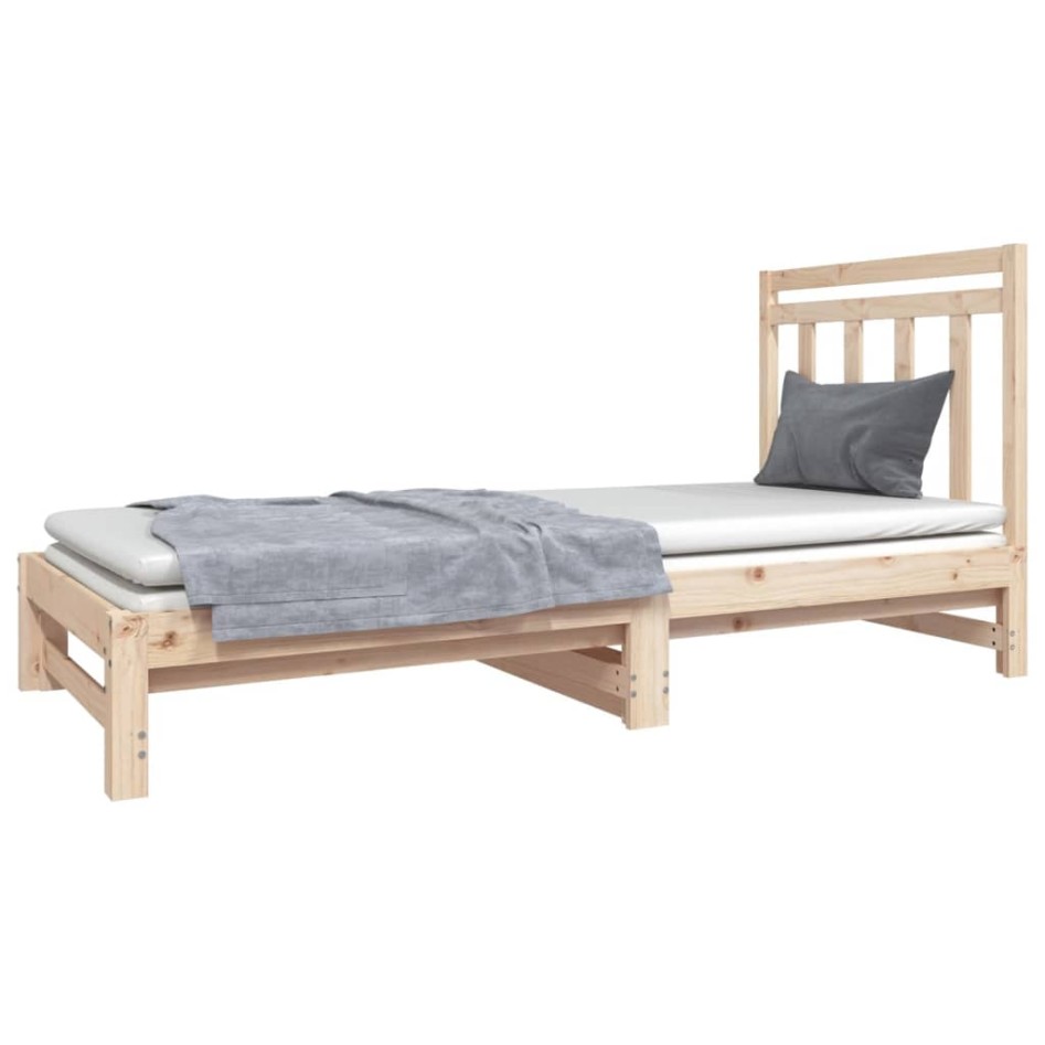 Sofá cama extraíble madera maciza de pino 2x(90x190)