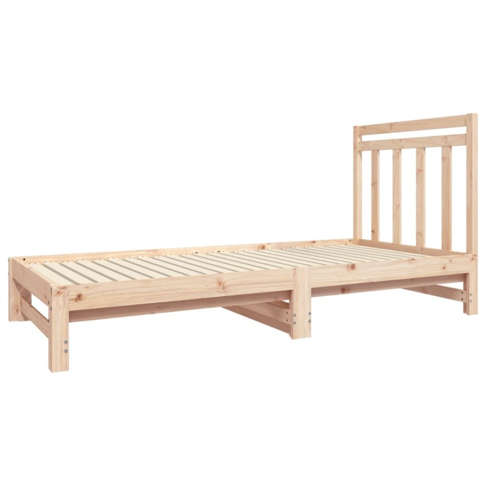 Sofá cama extraíble madera maciza de pino 2x(90x190)