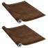 Láminas autoadhesivas muebles 2 uds PVC roble oscuro 500x90
