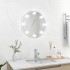 Espejo de pared con luces LED redondo de