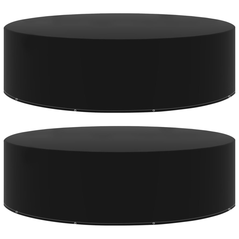 Funda de muebles de jardín 2 uds 10 ojales 205x70