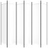 Biombo divisor de 6 paneles de tela blanco 300x200
