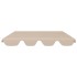 Dosel de repuesto columpio de jardín beige 188/168x145/110