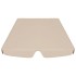 Dosel de repuesto columpio de jardín beige 188/168x145/110