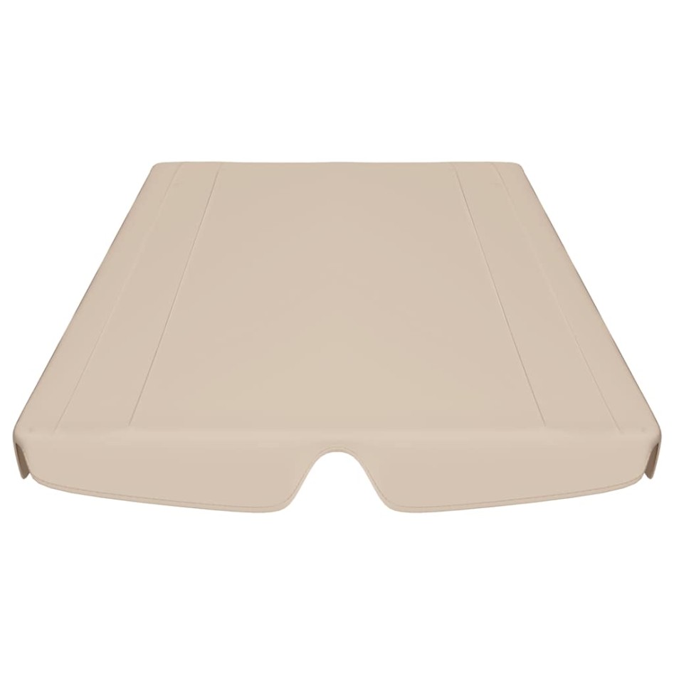 Dosel de repuesto columpio de jardín beige 188/168x145/110