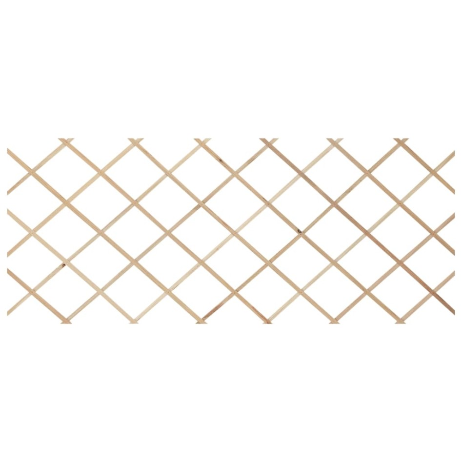 Vallas enrejado 5 uds madera maciza de abeto 180x80