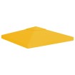 Toldo de cenador 2 niveles 310 g/m² 3x3 m amarillo