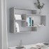 Estantes de pared de contrachapada gris hormigón 104x20x58,5