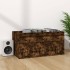 Caja para discos de vinilo contrachapado color roble