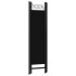 Biombo divisor de 4 paneles negro 160x180