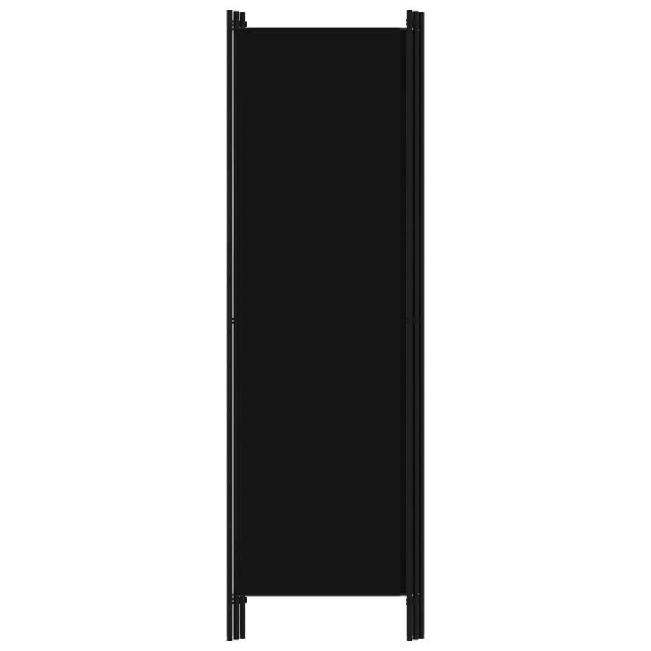 Biombo divisor de 3 paneles negro 150x180