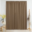 Cortina opaca con ganchos gris topo 290x245 cm
