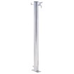 Fuente de agua para jardín acero inoxidable redonda 60 cm