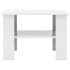 Mesa de centro madera contrachapada blanco brillante