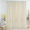 Cortina opaca con ganchos terciopelo color crema 290x245 cm