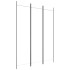 Biombo divisor de 3 paneles de tela blanco 150x200