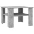 Mesa de centro madera contrachapada gris hormigón 60x60x42