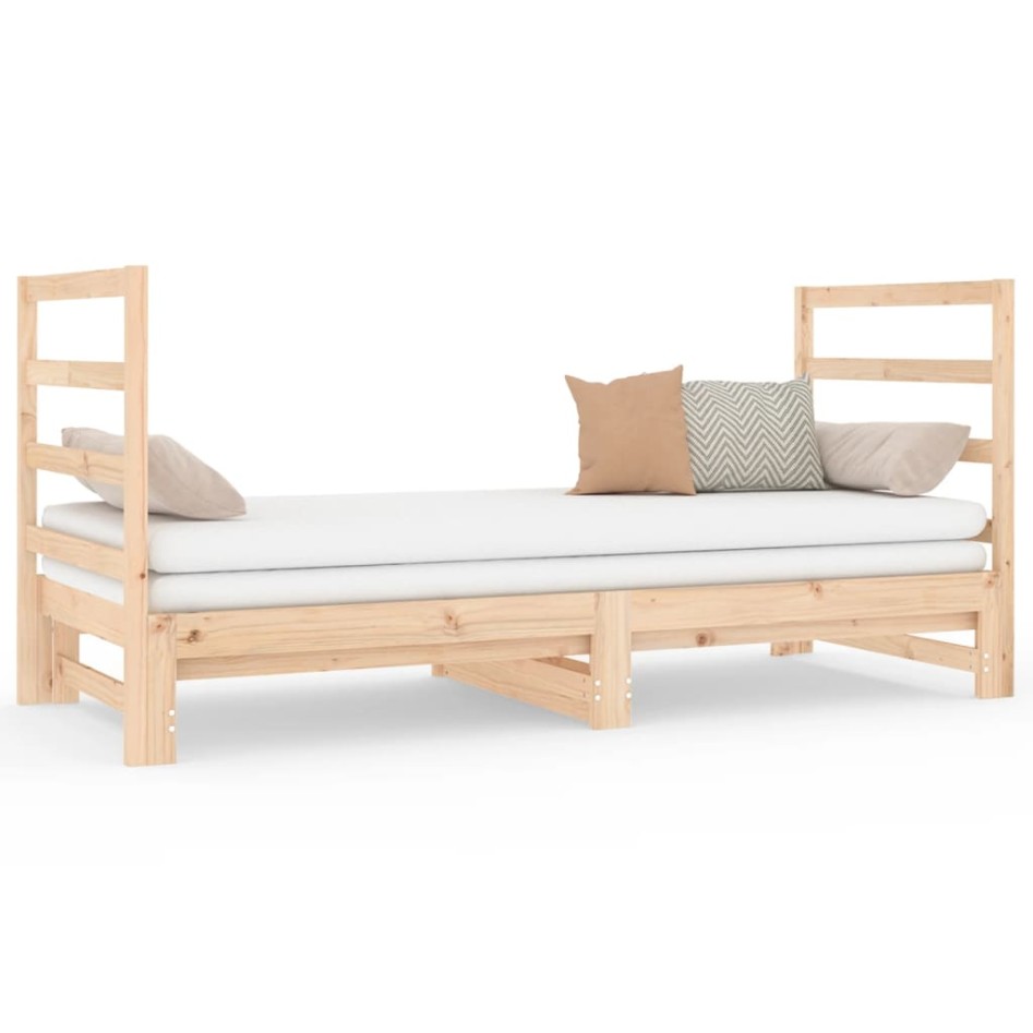 Sofá cama extraíble madera maciza de pino 2x(90x190)