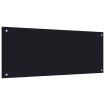 Protección salpicaduras cocina vidrio templado negro 100x40 cm