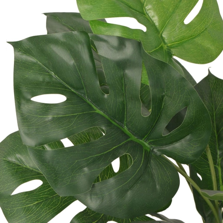 Planta de monstera artificial con maceta verde 70
