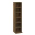 Estantería de CD madera contrachapada roble ahumado 21x20x88