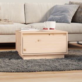 Mesa de centro de madera maciza de pino 55x56x32
