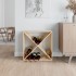 Botellero de madera maciza de pino 62x25x62