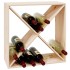 Botellero de madera maciza de pino 62x25x62