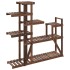 Soporte para flores de madera maciza abeto 110x25x111