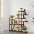 Soporte para flores de madera maciza abeto 110x25x111