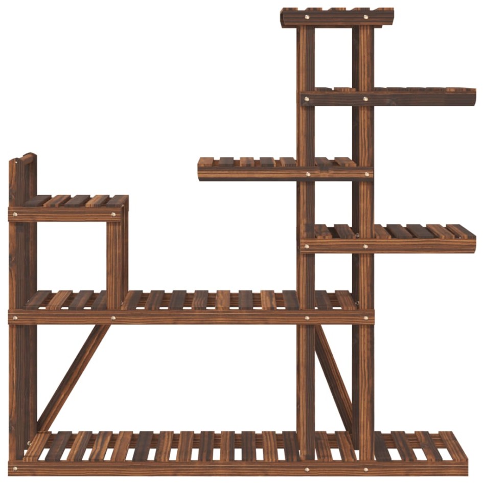 Soporte para flores de madera maciza abeto 110x25x111