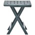 Mesa plegable de jardín plástico verde 45x43x50