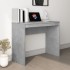 Escritorio de madera contrachapada gris hormigón 90x40x72