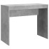 Escritorio de madera contrachapada gris hormigón 90x40x72