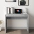 Escritorio de madera contrachapada gris hormigón 90x40x72