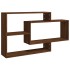 Estantería pared madera ingeniería roble marrón 104x20x58,5