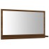Espejo de baño madera contrachapada marrón roble 60x10,5x37