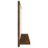 Espejo de baño madera contrachapada marrón roble 60x10,5x37