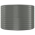 Jardinera arriate acero recubrimiento polvo gris 100x100x68