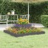 Jardinera de madera maciza de pino gris 80x80x27