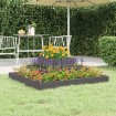 Jardinera de madera maciza de pino gris 80x80x27 cm