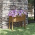 Jardinera de madera maciza de pino marrón miel 70x31x70