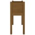 Jardinera de madera maciza de pino marrón miel 70x31x70