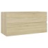 Armario lavabo madera contrachapada roble Sonoma 90x38,5x45