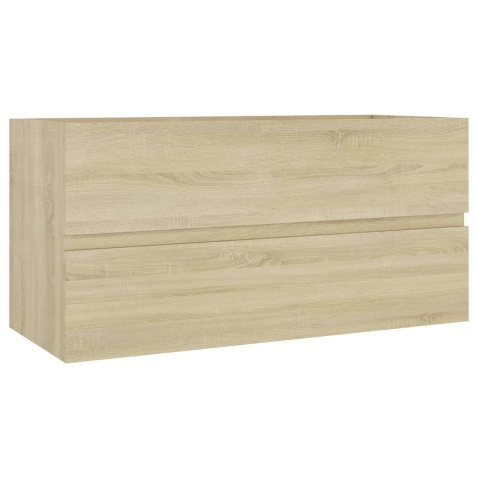 Armario lavabo madera contrachapada roble Sonoma 90x38,5x45