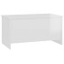 Mesa de centro madera ingeniería blanco brillo 102x55,5x52,5