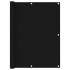 Toldo para balcón tela oxford negro 120x500