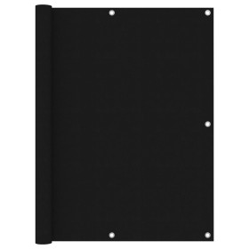 Toldo para balcón tela oxford negro 120x500