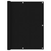 Toldo para balcón tela oxford negro 120x500 cm